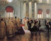 Ilia Efimovich Repin Ceremony oil